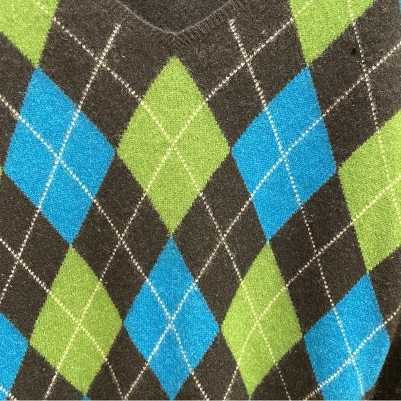 Apt. 9 Cashmere Argyle V-Neck Sweater - Picture 3 of 10